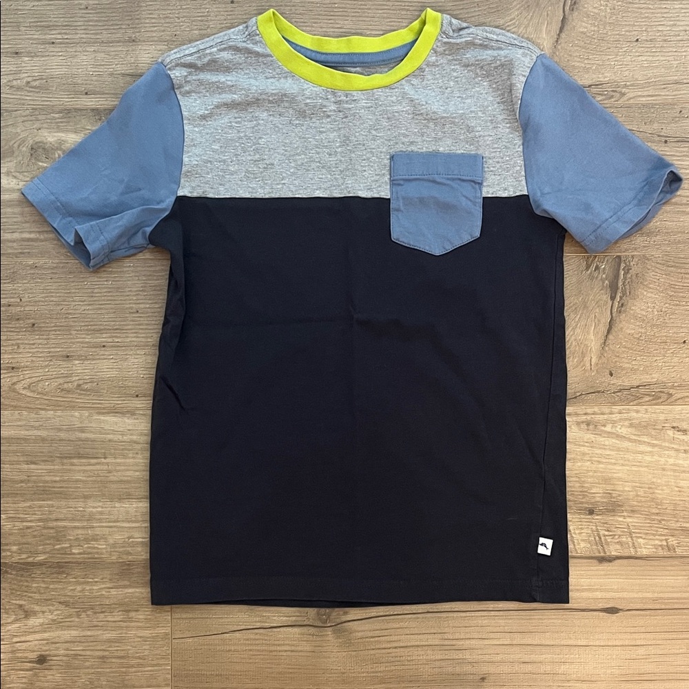 Tommy Bahama Kids Blue and Gray Tee